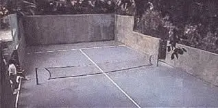 The first padel court ever built by Enrique Corcuera in Acapulco, Mexico in 1969