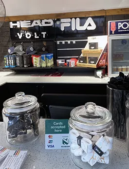 Bold overgrip lightning collection on display